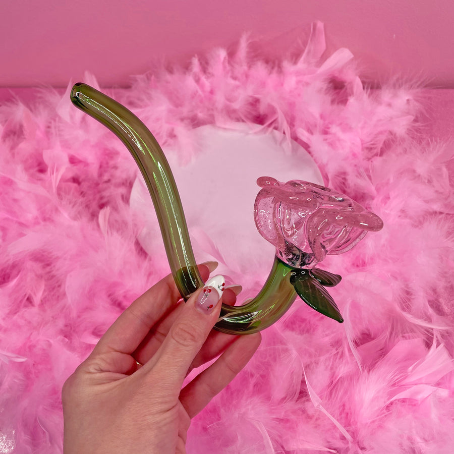 Large Pink Rose Pipe