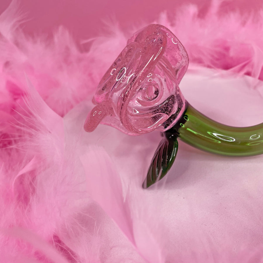 Large Pink Rose Pipe