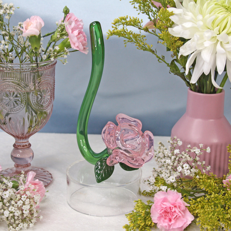 Large Pink Rose Pipe
