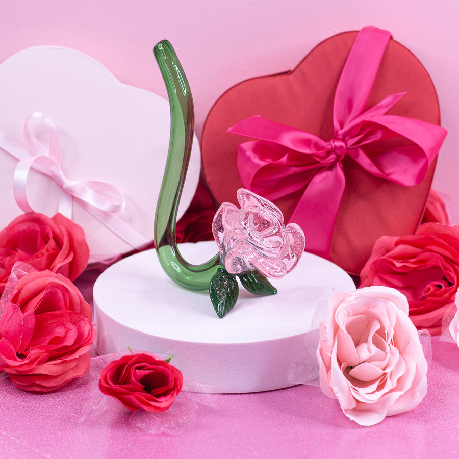 Large Pink Rose Pipe