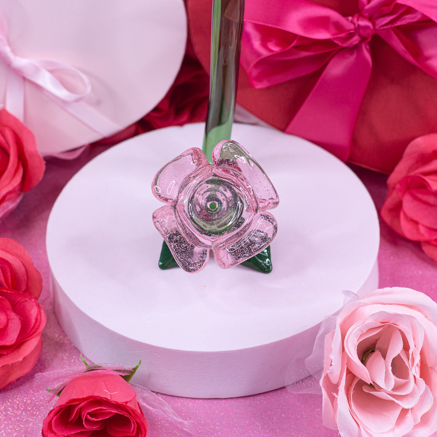 Large Pink Rose Pipe