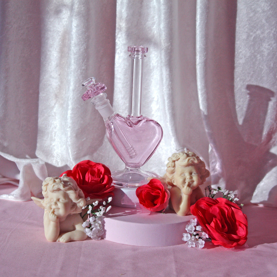 Heart Water Pipe- Pink