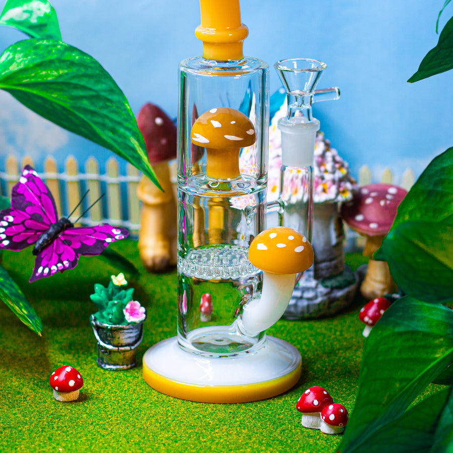 Yellow Mushroom Water Pipe