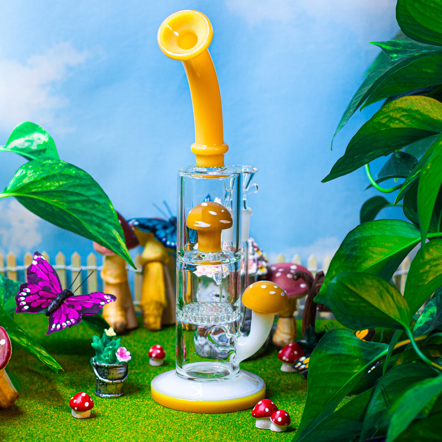 Yellow Mushroom Water Pipe