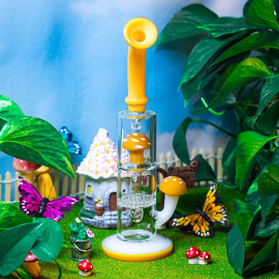 Yellow Mushroom Water Pipe