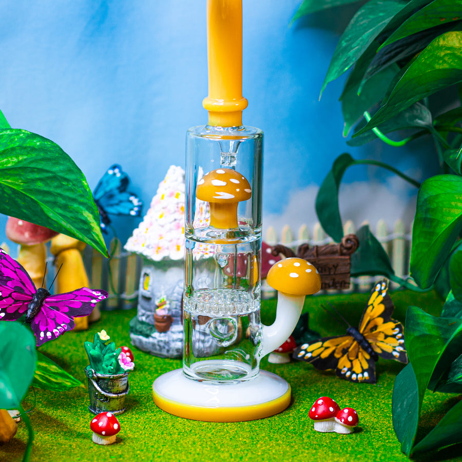 Yellow Mushroom Water Pipe